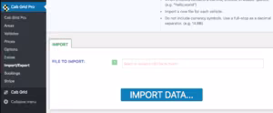 Import interface