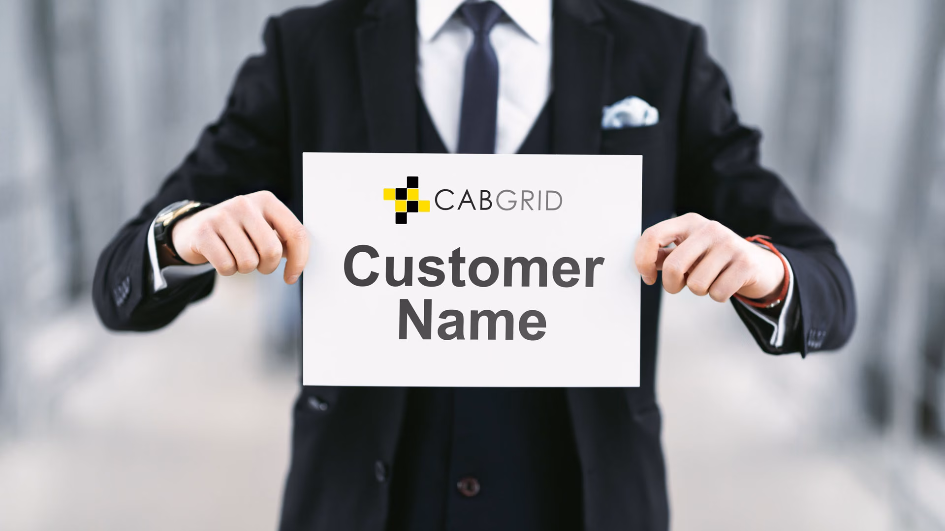 Airport meet and greet name plate print out with your logo